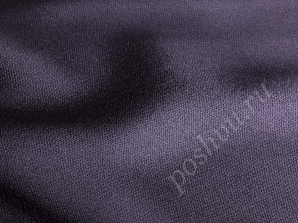 Ткань Хлопок с эластаном темно-фиолетового оттенка