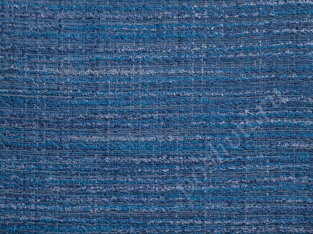 Ткань тип Шанель синего цвета