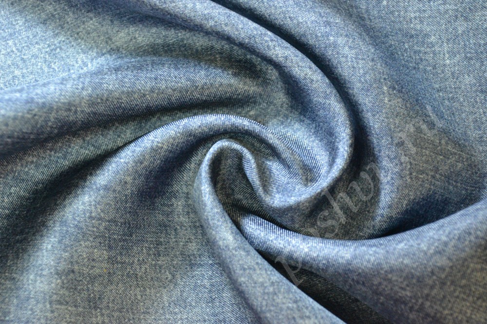 Ткань шелк серо-голубого оттенка