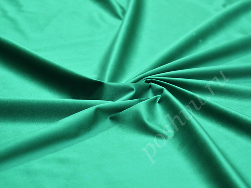 Мебельно-портьерный бархат TOGO зеленого цвета (260г/м2)