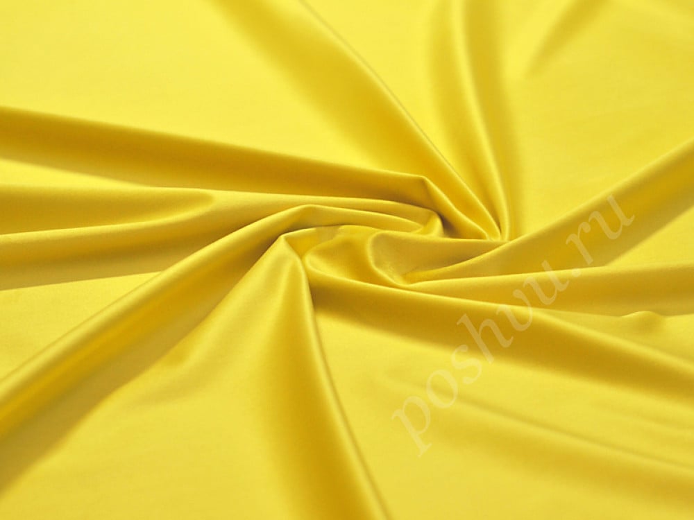 Мебельно-портьерный бархат TOGO ярко-желтого цвета (260г/м2)