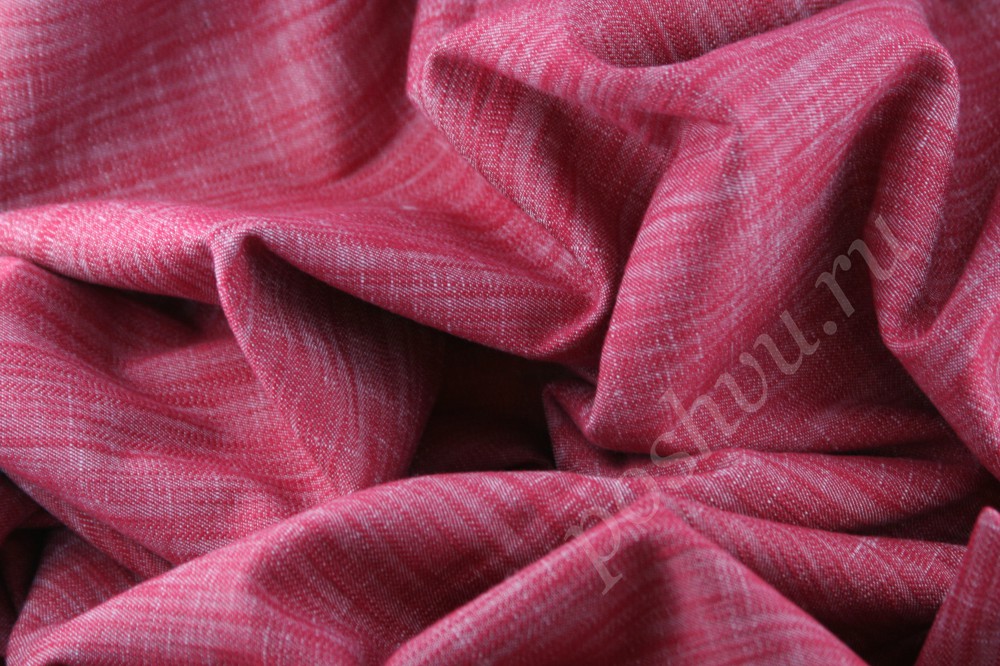 Ткань джинсовая розовая Магнолия