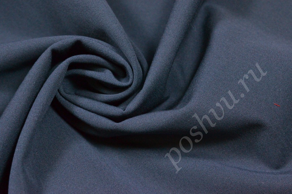 Сатиновая ткань серо-синего цвета