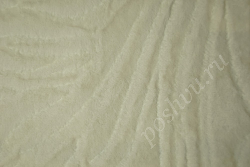 Ткань для мебели микрофибра белого цвета с узором