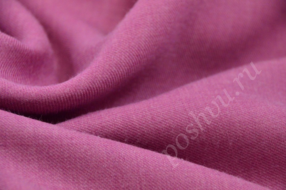 Эффектная шерстяная ткань тёмно-розового цвета от E.Scervino (Эрманно Шервино)