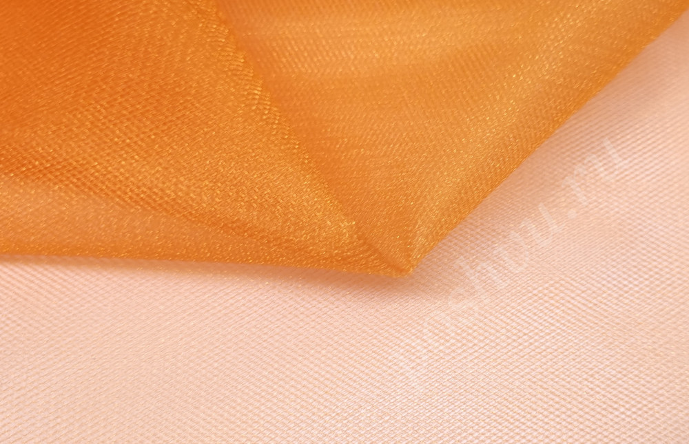 Ткань сетка средней жесткости Оранжевая (ширина 300 см.)