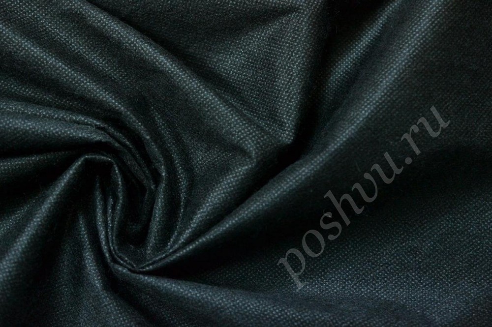 Ткань клеевая флизелин черного оттенка