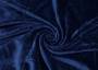 Велюр-стрейч однотонный, темно-синего цвета, 250 гр/м2