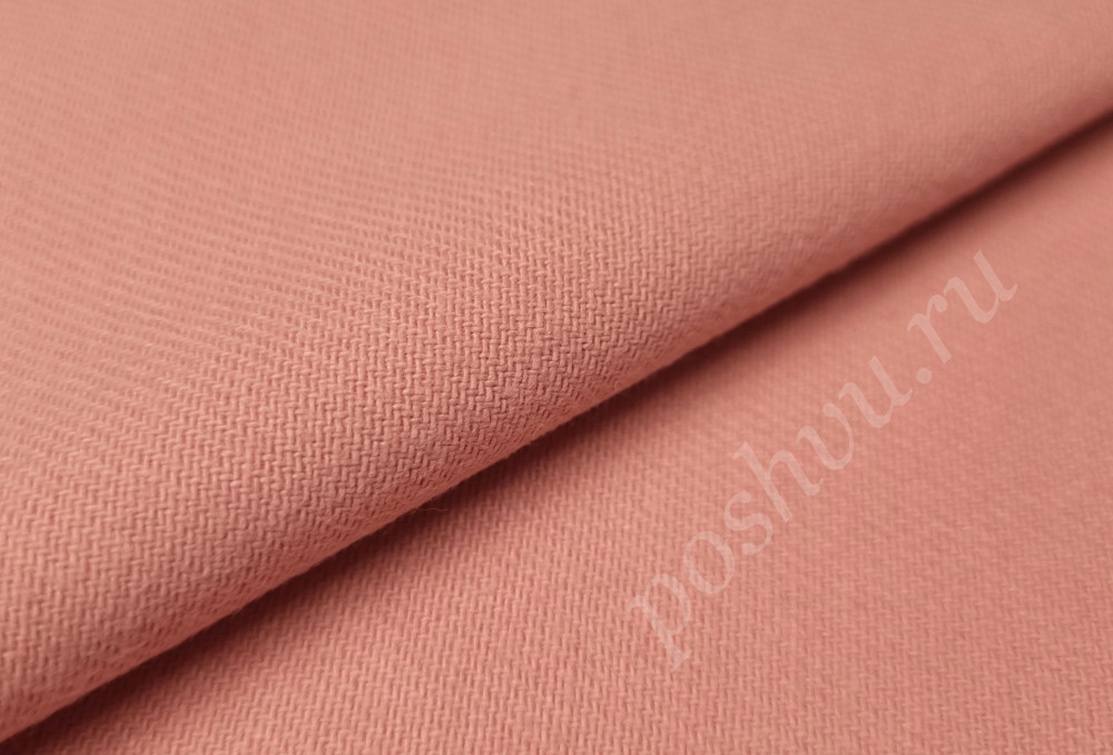Ткань джинса, однотонная цвет розовый