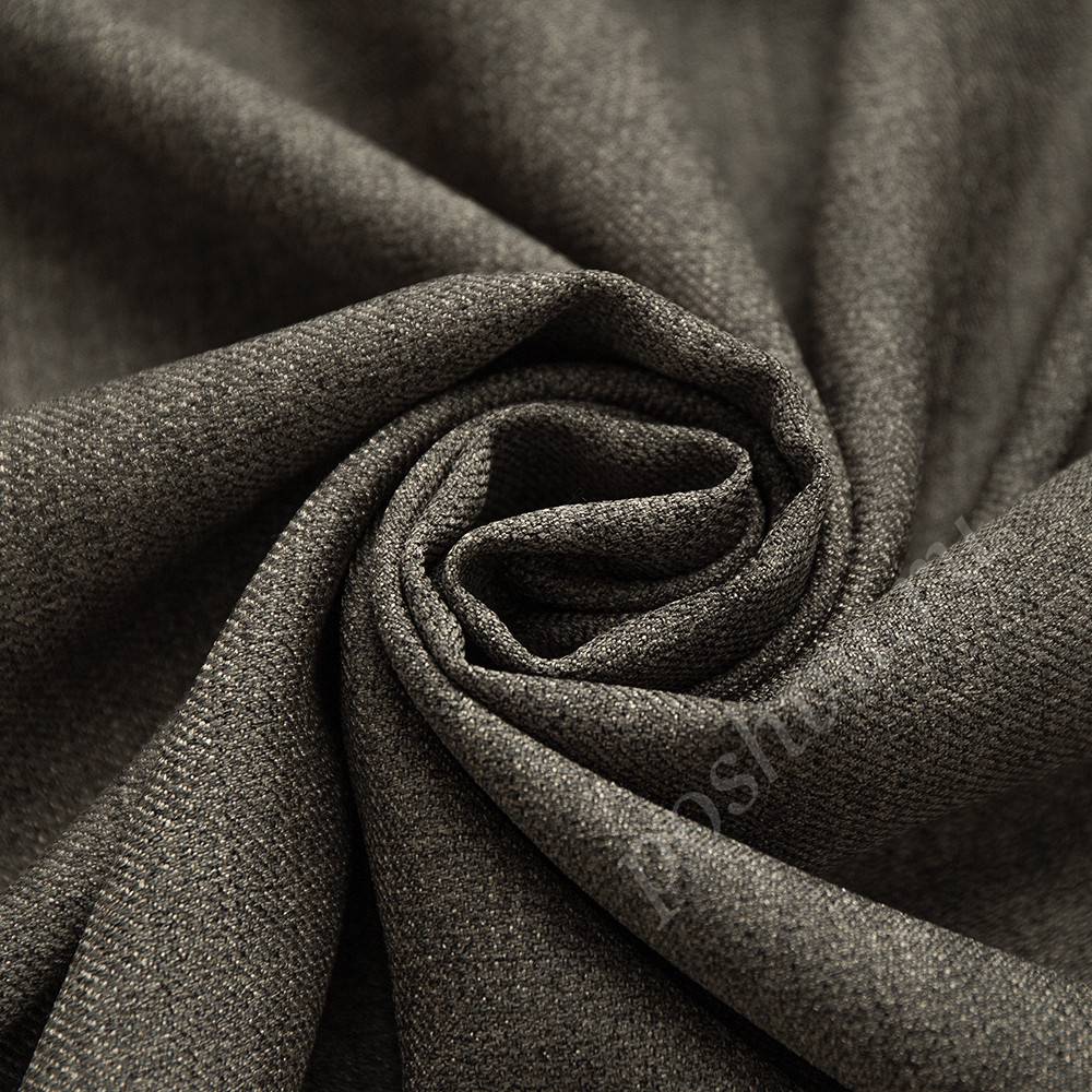Портьерная ткань LAINE оливково-серого цвета, выс.300см