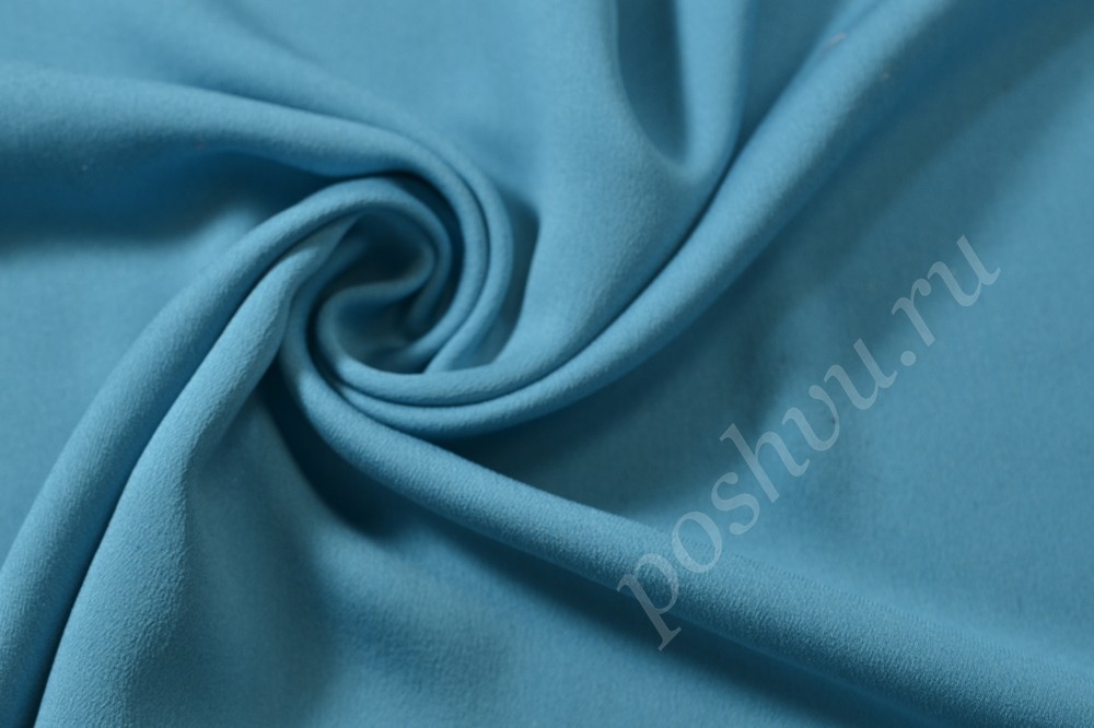 Ткань шелк небесно-голубого оттенка