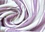 Ткань лен белого оттенка в фиолетовую полоску
