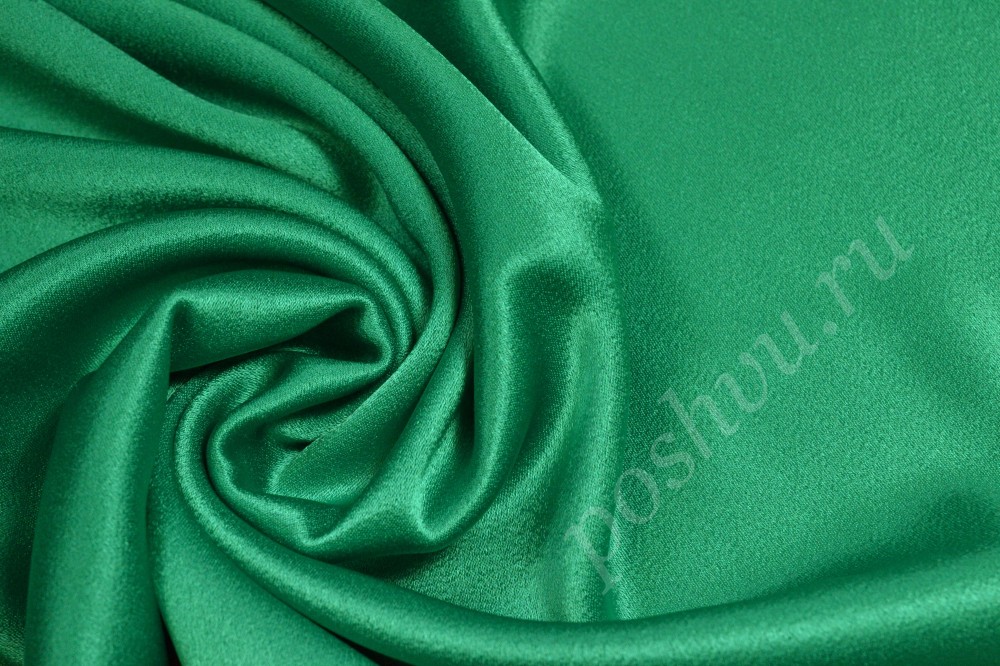 Ткань ацетат красивого зеленого оттенка