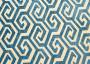 Шенилл CОIL геометрический узор синего цвета 653г/м2