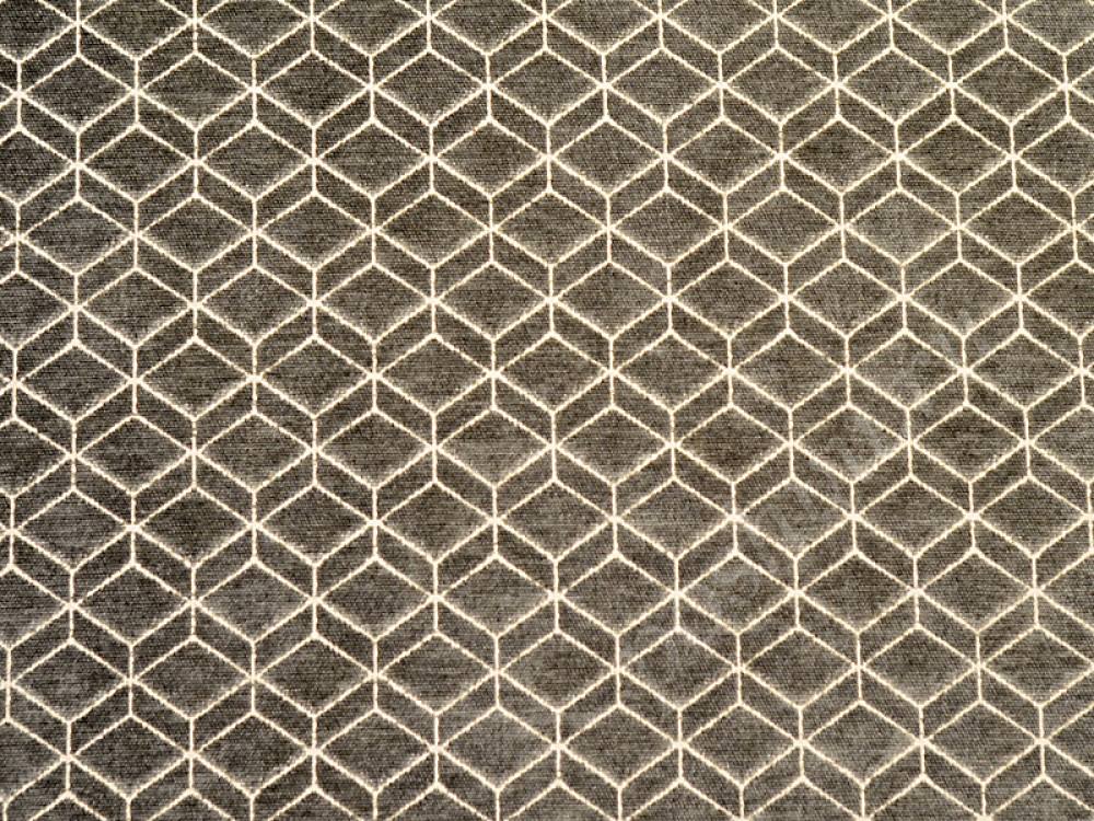 Шенилл PRISMA рисунок призма серо-коричневого цвета 653г/м2