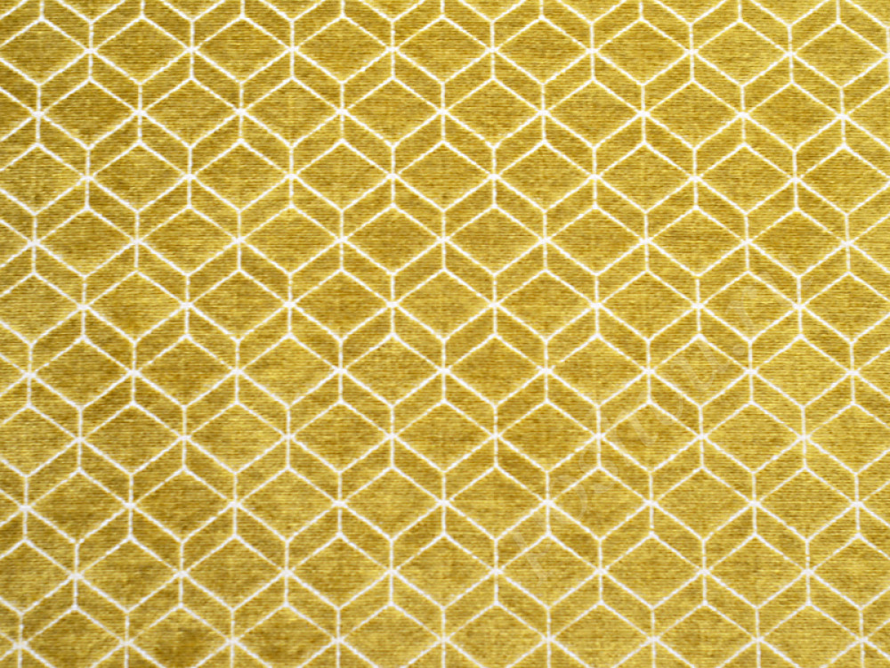 Шенилл PRISMA рисунок призма желтого цвета 653г/м2