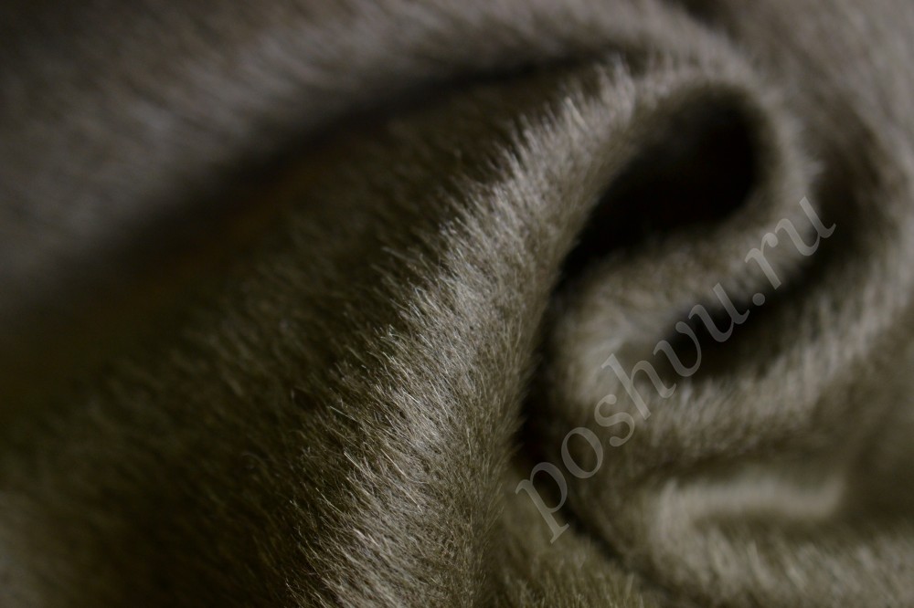 Ткань пальтовая Max Mara темно-коричневого оттенка