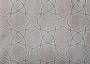 Портьерная ткань рогожка ALSTON зеленый геометрический рисунок на серо-розовом фоне