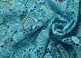 Гипюровая ткань нежно-голубого оттенка