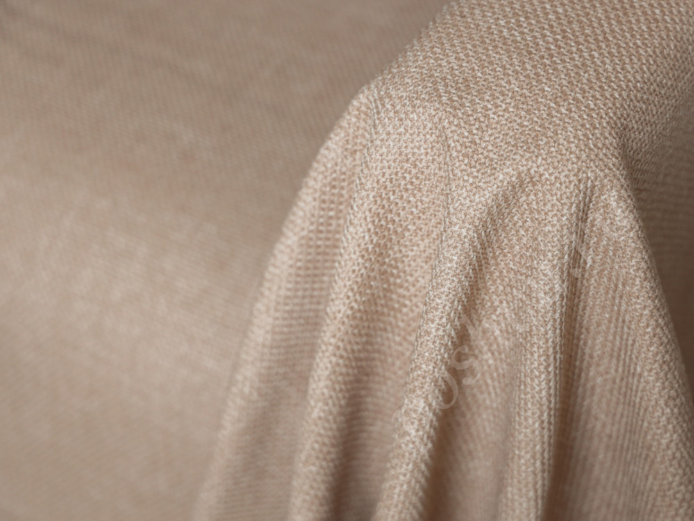 Мебельная ткань рогожка FORTE бежевого цвета 370г/м2