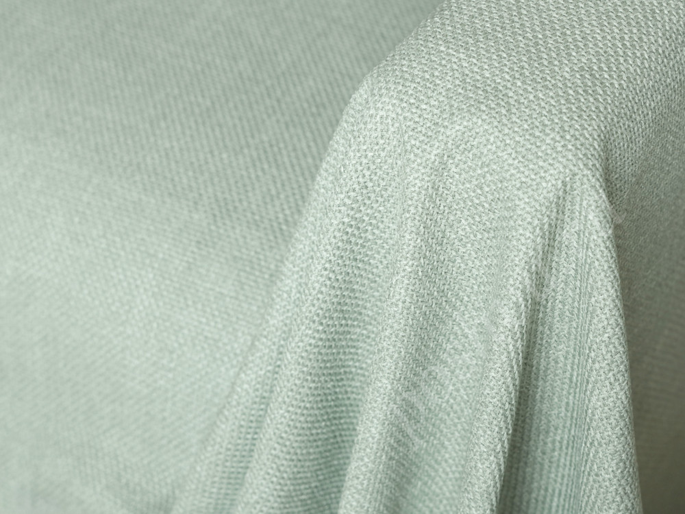 Мебельная ткань рогожка FORTE светло-салатового цвета 370г/м2