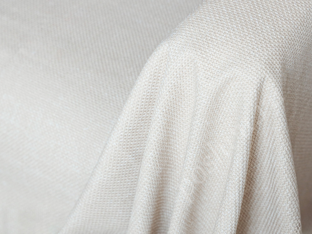 Мебельная ткань рогожка FORTE светло-серого цвета 370г/м2