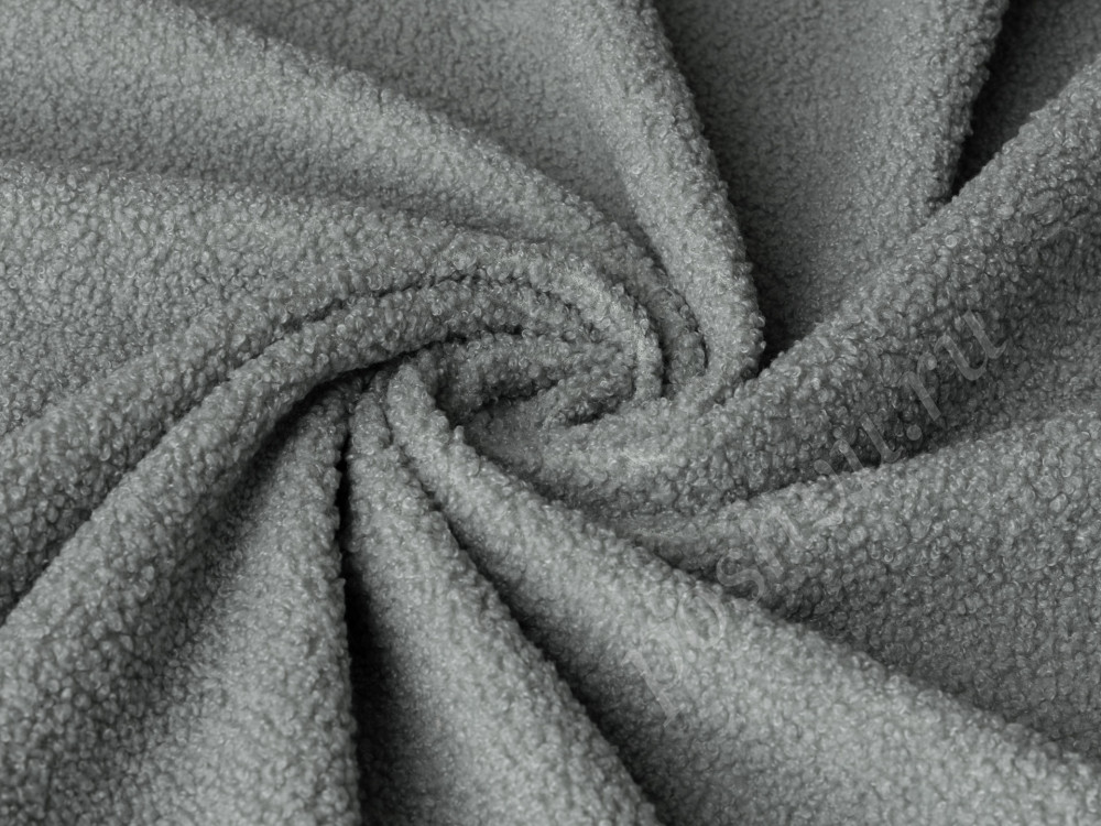 Мебельная ткань велюр BRAVO серого цвета 270г/м2