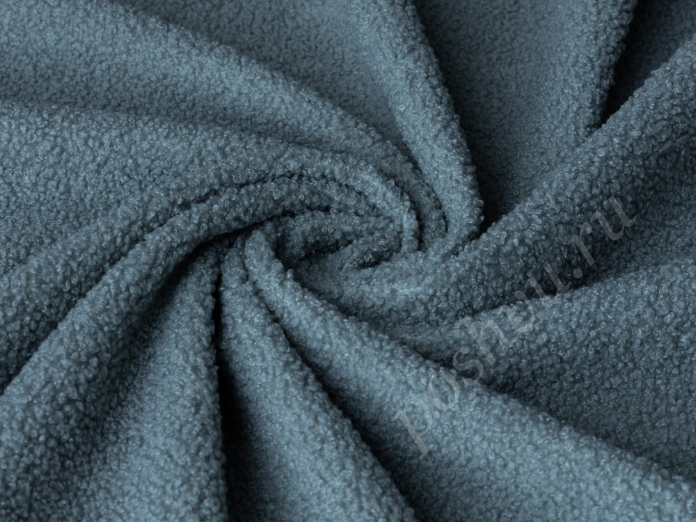 Мебельная ткань велюр BRAVO синего цвета 270г/м2