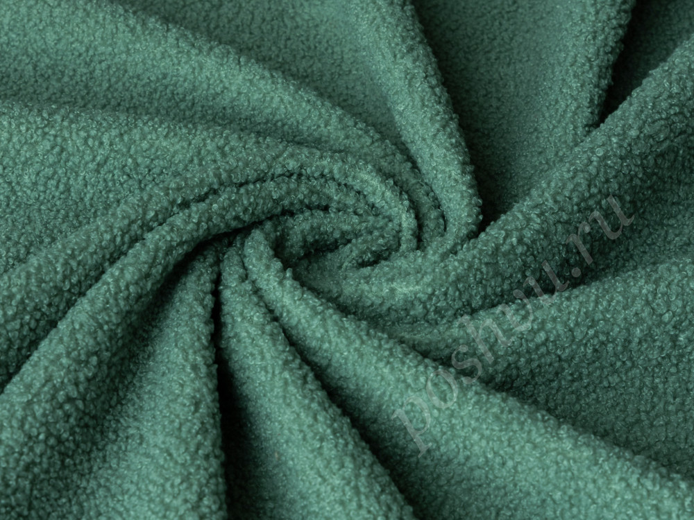 Мебельная ткань велюр BRAVO зеленого цвета 270г/м2