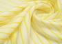 Ткань блузочная белого оттенка в желтую полоску