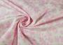 Бязь набивная бело-розового цвета в цветочек