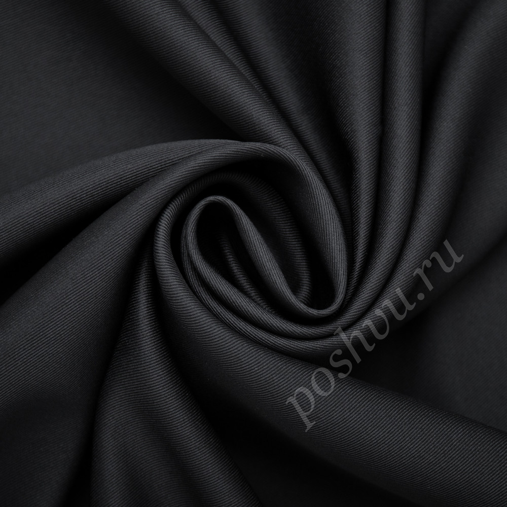 Портьерная ткань блэкаут PIPA черного цвета, выс.310см
