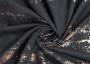 Портьерная ткань TOCCO бежевая фактурная печать на темно-коричневом фоне, выс.300см