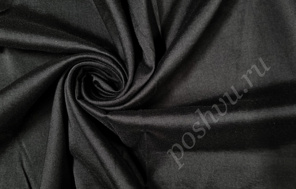 Ткань плательно-костюмная, цвет черный
