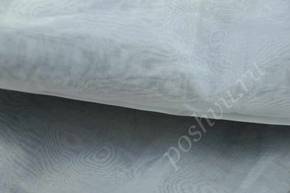 Ткань оригинальная вискоза органза серого цвета с неординарным узором