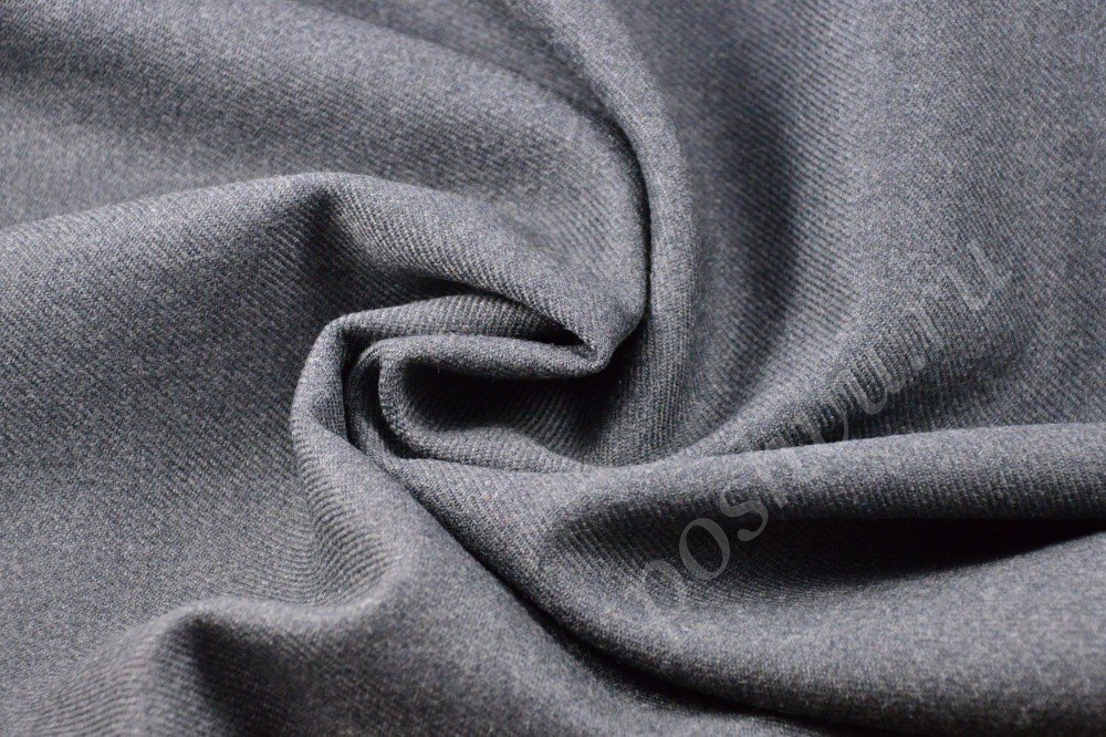 Практичная костюмная ткань серого цвета