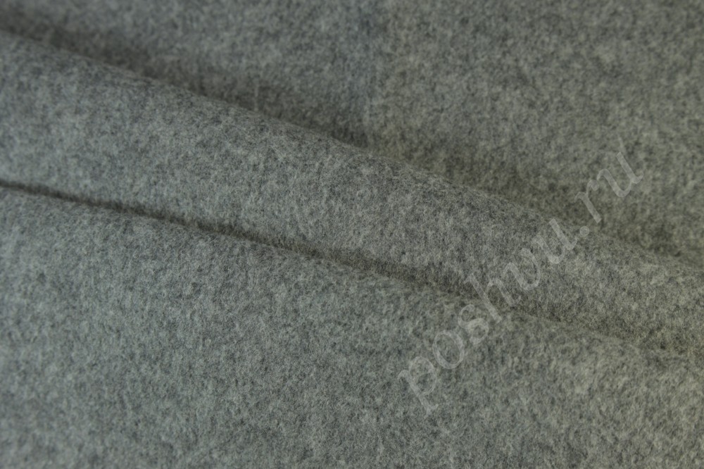 Пальтовая ткань Max Mara серого цвета