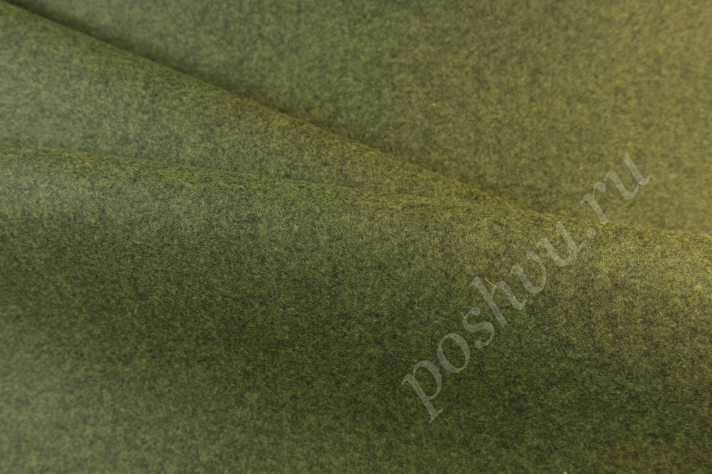 Пальтовая ткань Max Mara Зеленый мох