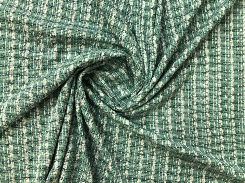 Ткань "Шанель" серо-зеленая