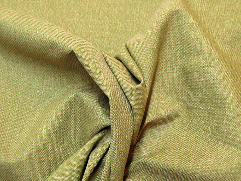 Мебельная ткань РОГОЖКА оливкового цвета 240/м2