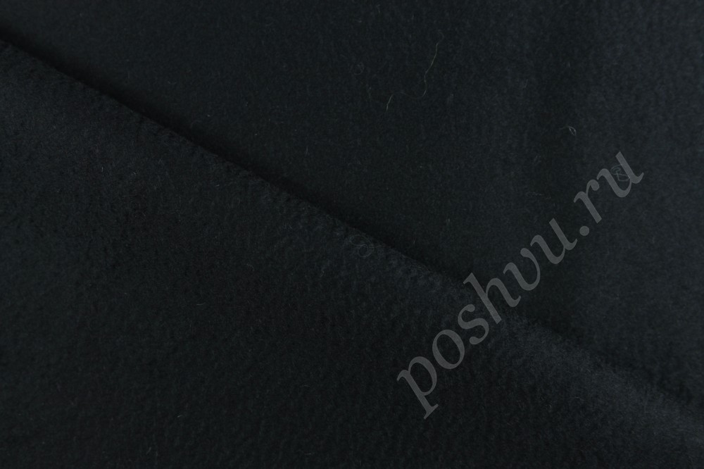Пальтовая ткань черного цвета Max Mara
