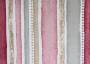 Портьерная ткань рогожка MEDINA розовые, бежевые, серые полосы разной ширины