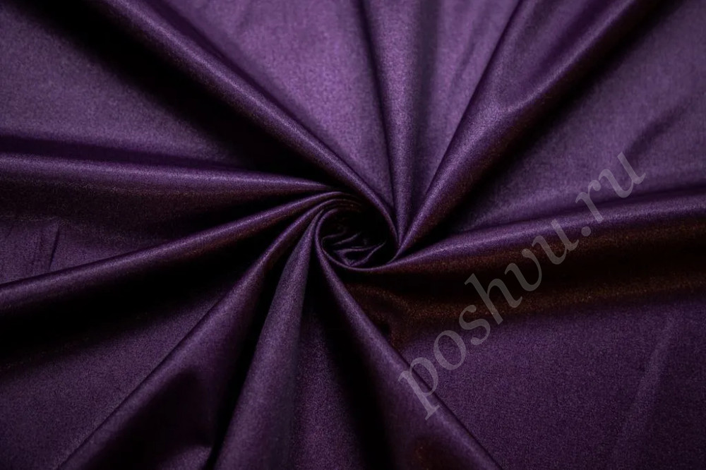 Атлас фиолетового цвета, мерцающий (240г/м2)
