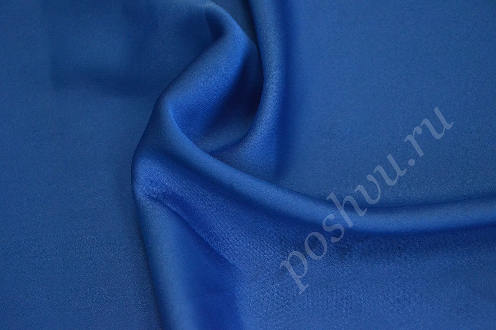 Блузочная ткань синего цвета
