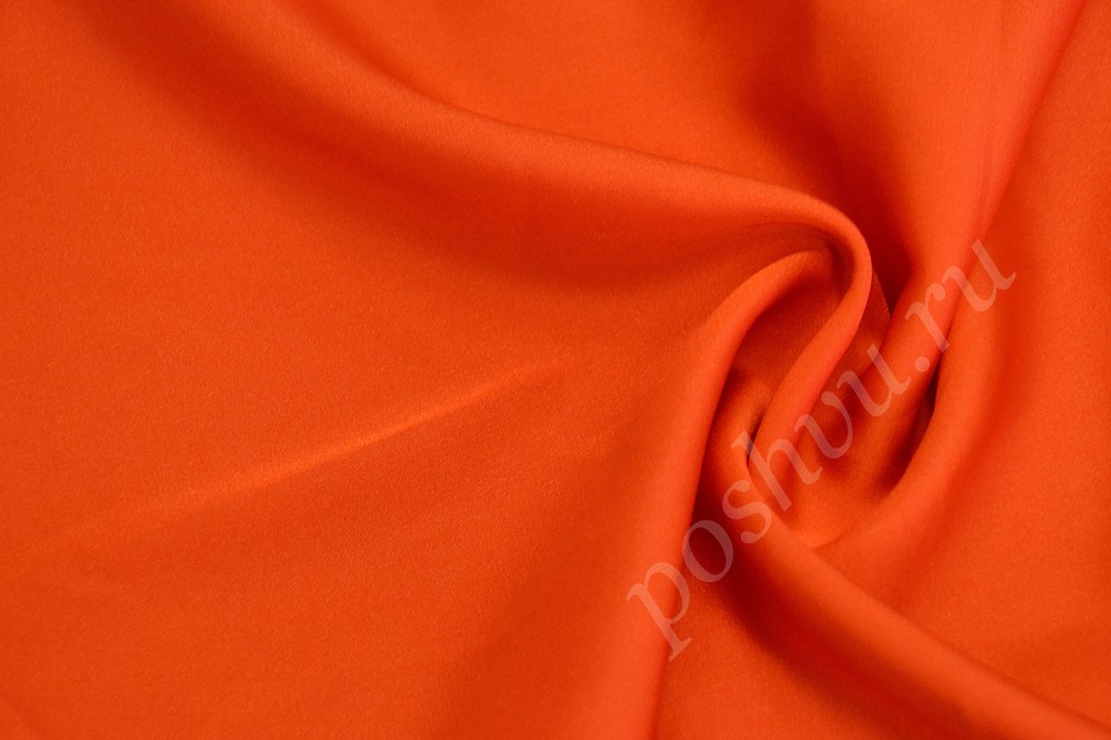 Блузочная ткань оранжевого цвета