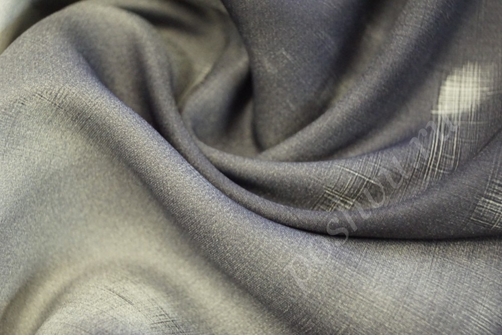 Ткань блузочная серого оттенка в белые пятна
