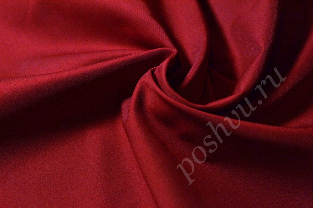 Блузочная ткань крсаивого бордового цвета