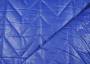 Курточная стеганая ткань Зиг-Заг синего цвета