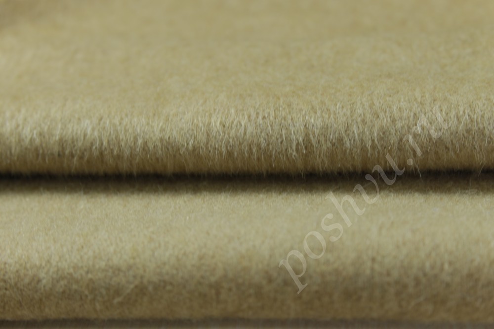 Ткань пальтовая песочного оттенка Max Mara