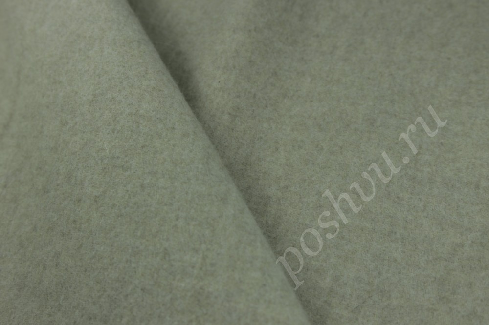 Ткань пальтовая светло-серого оттенка Max Mara